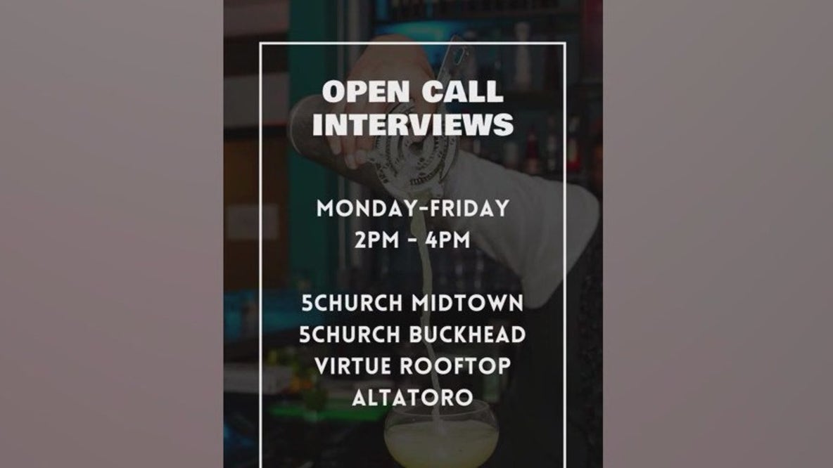 Open call interviews for restaurant workers